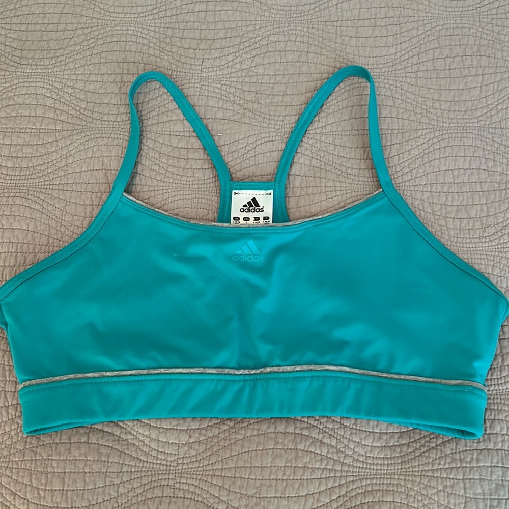 Adidas Women's Sports Bra Set - Black, Purple, and Teal - Picture 7 of 8